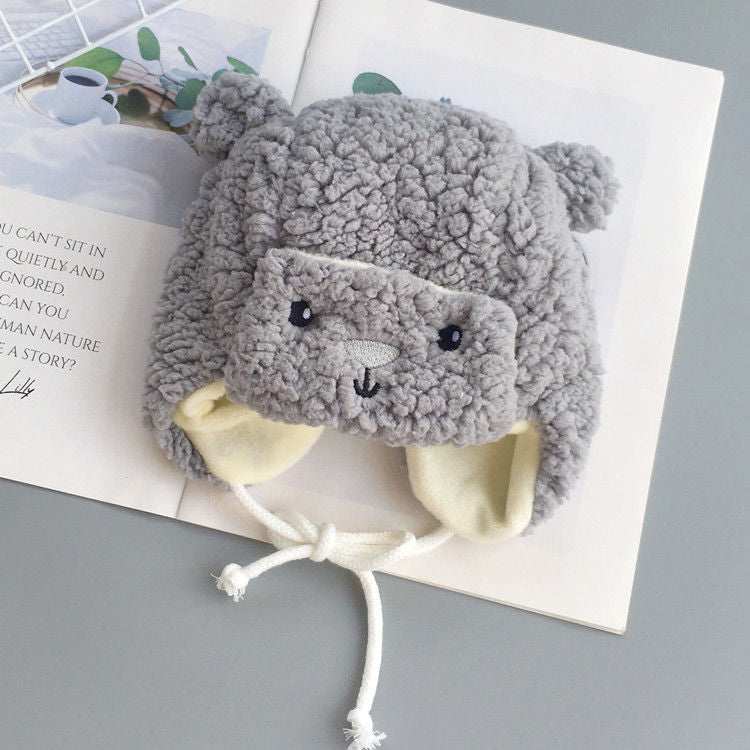 Casquette de bébé coréenne Mignon d'hiver pour l'alimentation