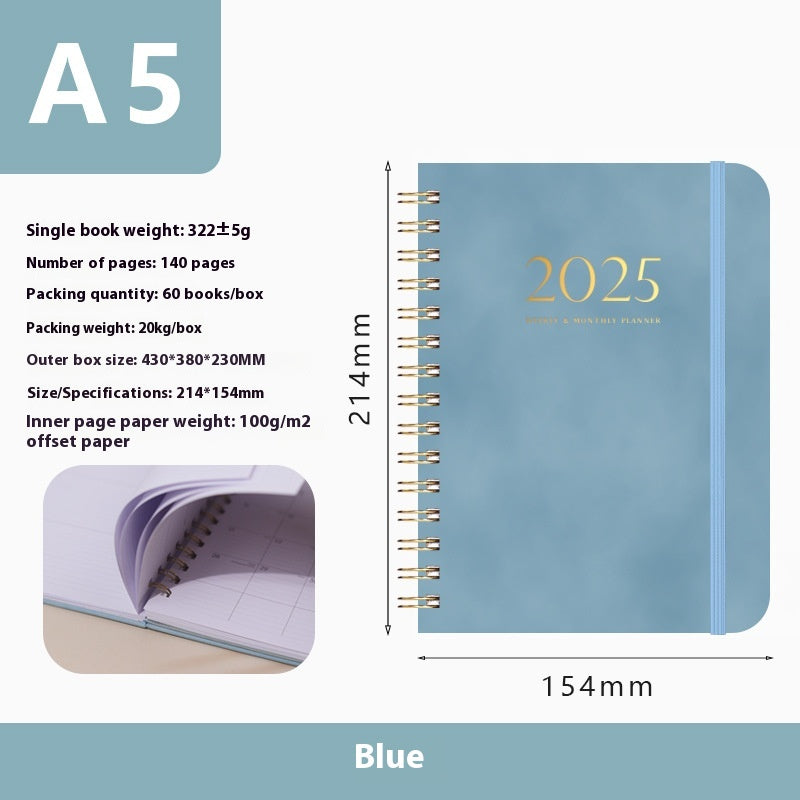 Carnet de notes en métal portable en cuir