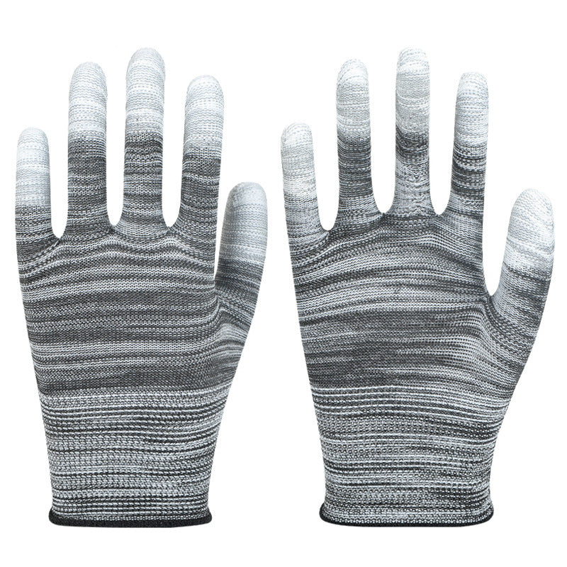 Protection du travail Gants de sécurité en nylon coloré PU