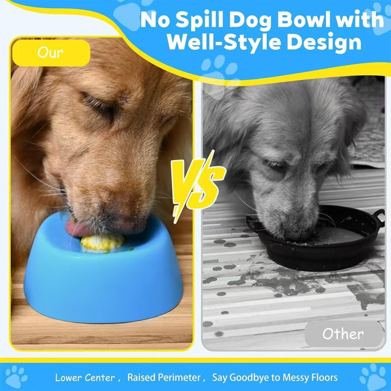 Animal Slow Feeder Non-Slip Spheric Dog Locking Bowl Anti-Choking Dog Bowl Lick Toy pour Liq
