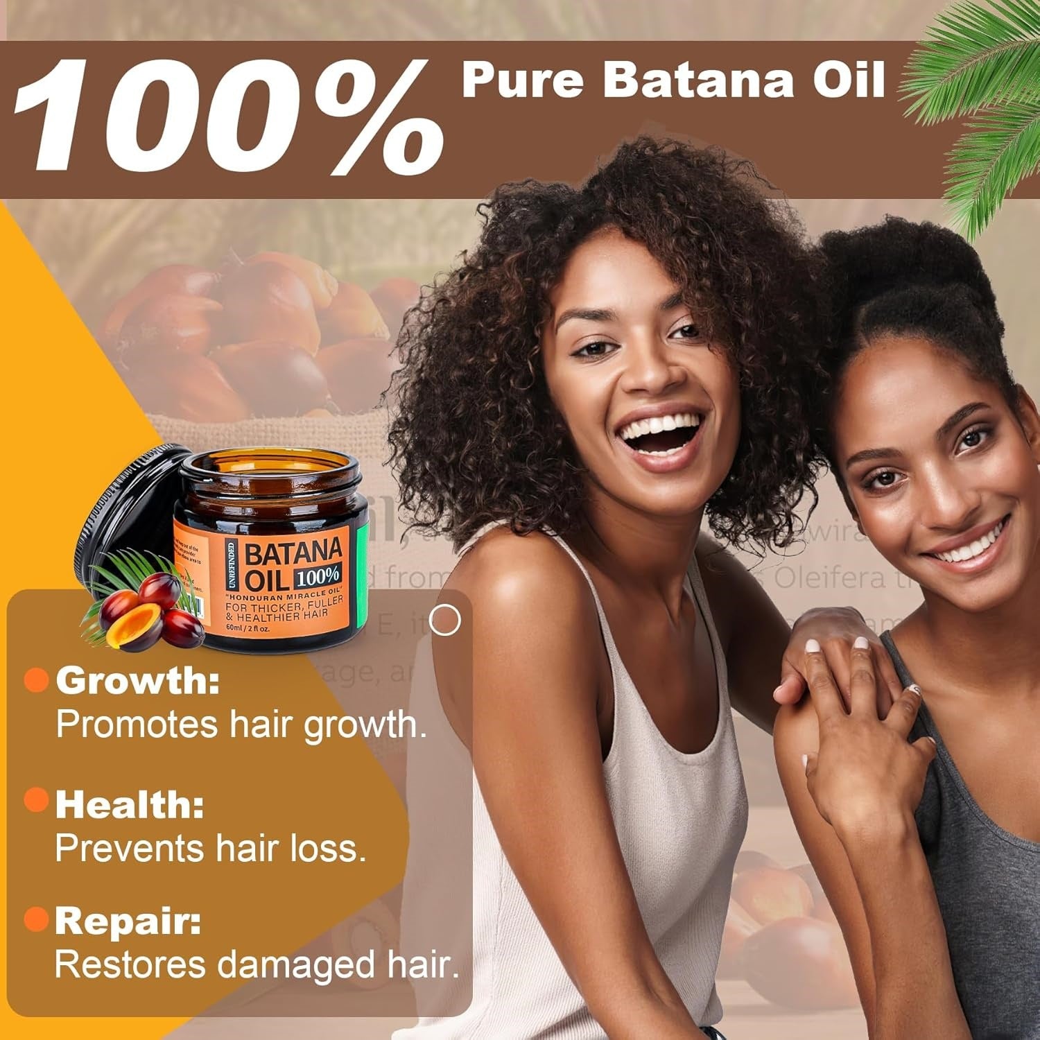 Batana huile réparation lissant cheveux nourissant Sérum