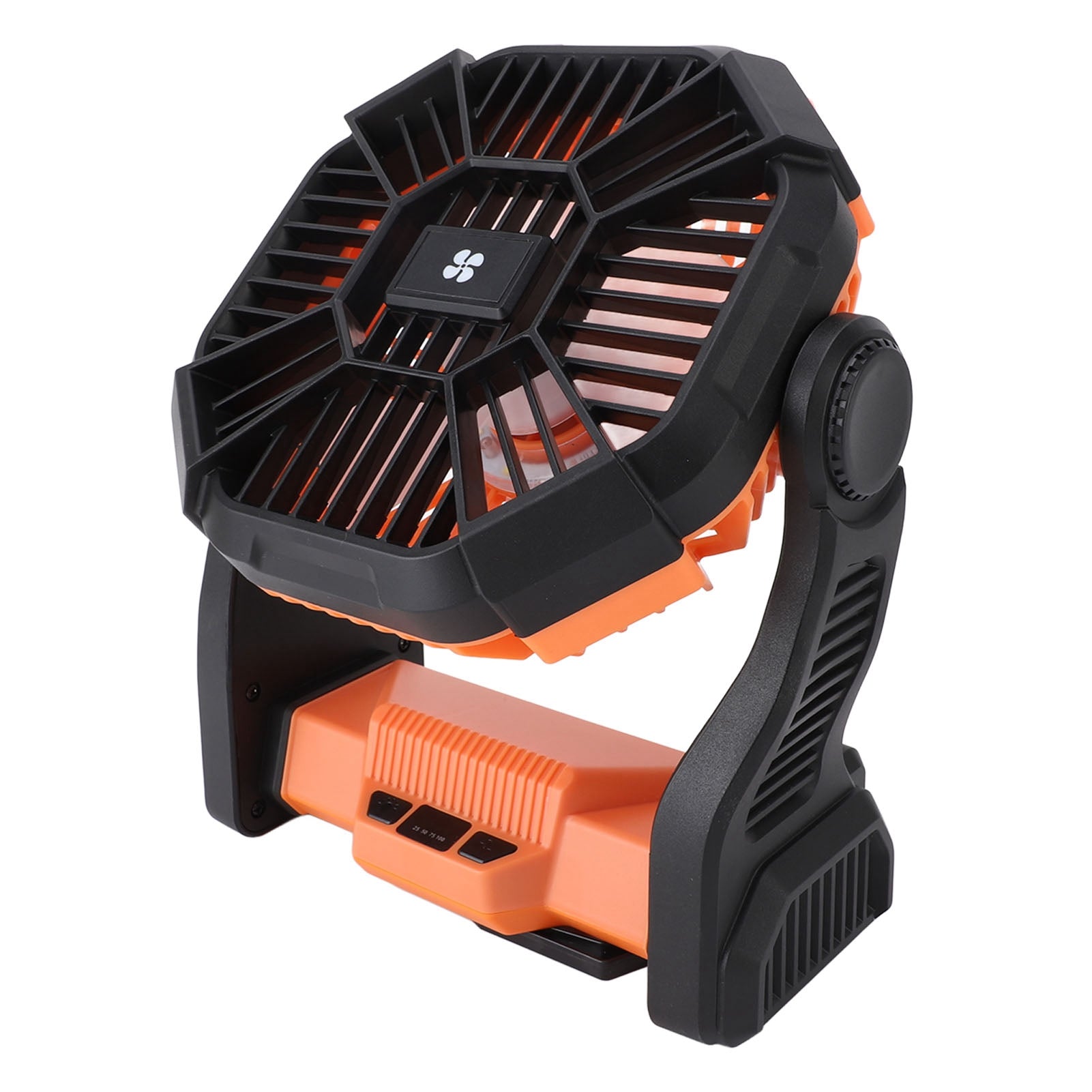 Eventail de camping de plein air professionnel efficace USB rechargeable Ventail de camping avec LED