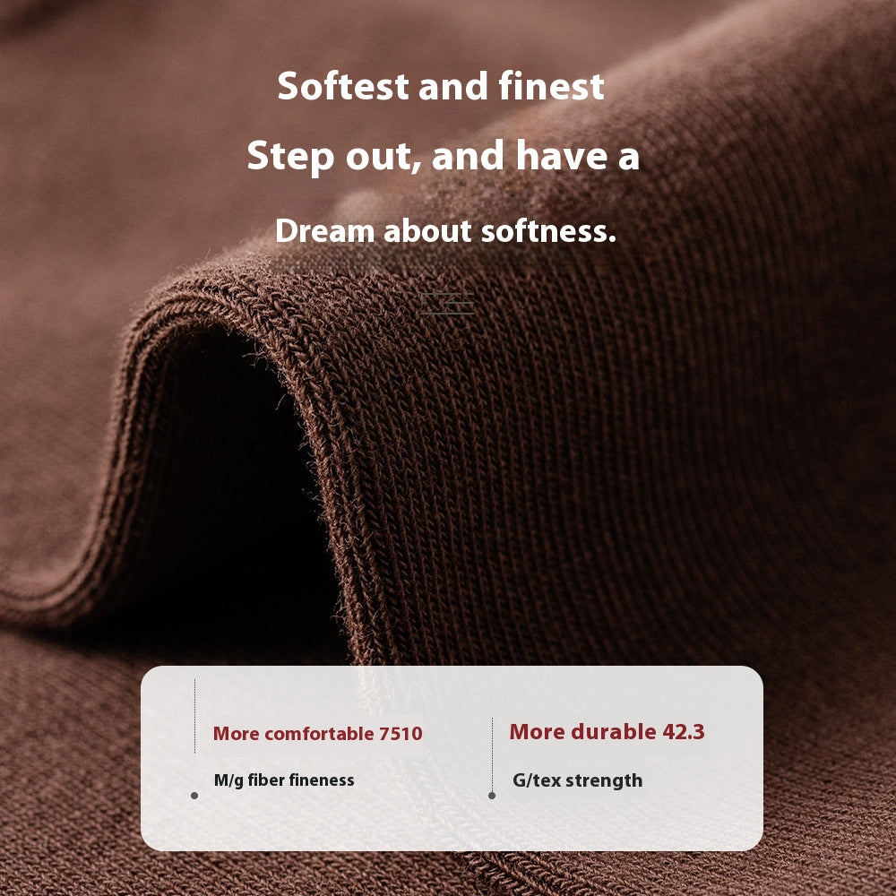 Mi-calf printemps et automne pur coton hommes d'affaires chaussettes