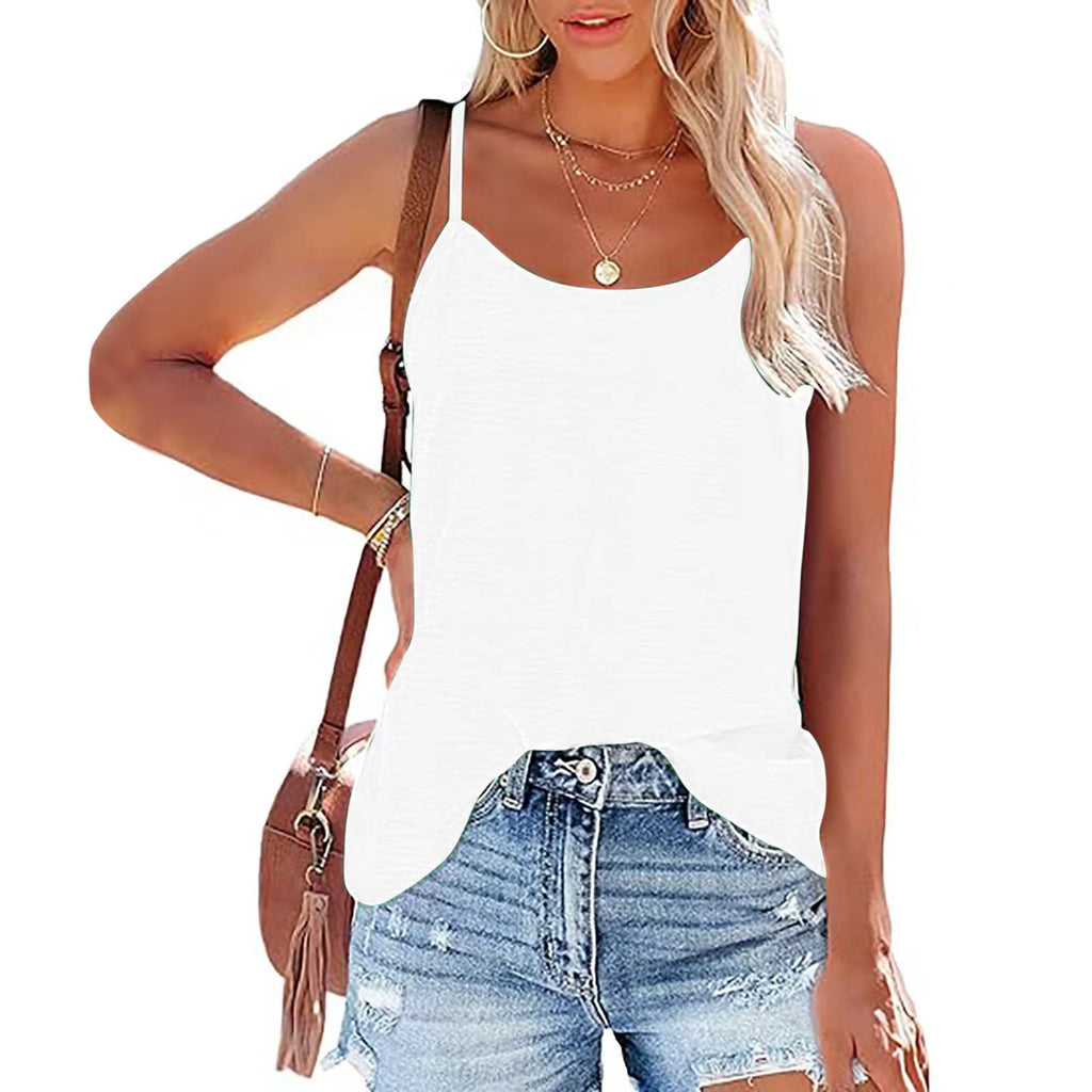 Femmes Solid-Color Ice-Silk rided Backless Boitier Top