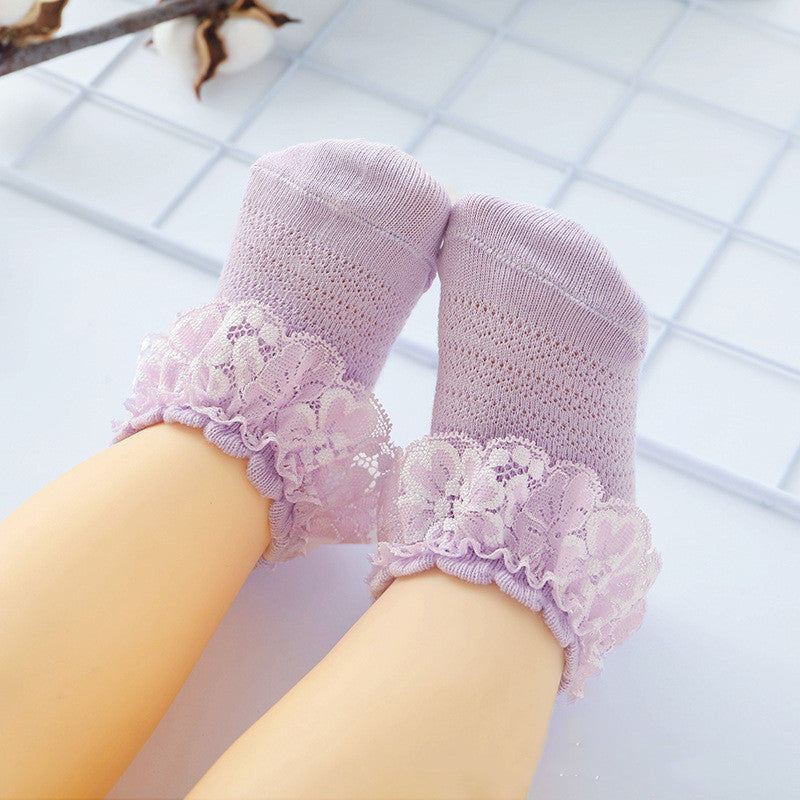 Été Filles Chaussettes en dentelle Chaussettes en dentelle