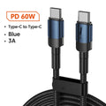 Câble de données en alliage d'aluminium PD100W Câble de charge rapide Câble de charge USB