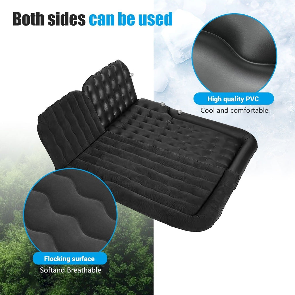 Voiture SUV Air Bed Sleep Travel Matelas gonflable Siège Coussin Mat Camping W Pompe