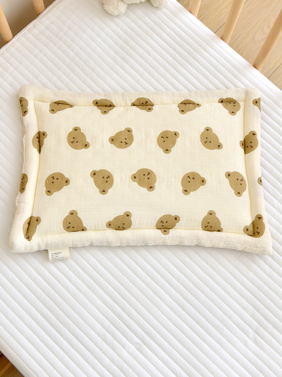 Oreiller pour nouveau-né en coton Gauze Bonnet