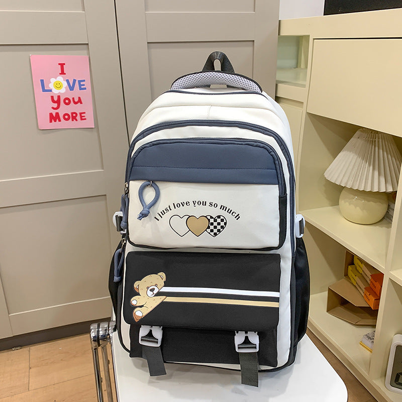 Étudiante Portable Burden Alléviation collège lycée fille grande capacité sac à dos