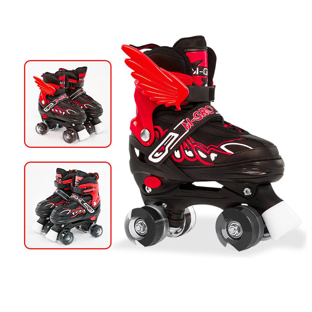 Enfants Patins réglables Roller Patins Garçons Filles Roller enfant 4 roues Sports de plein air S