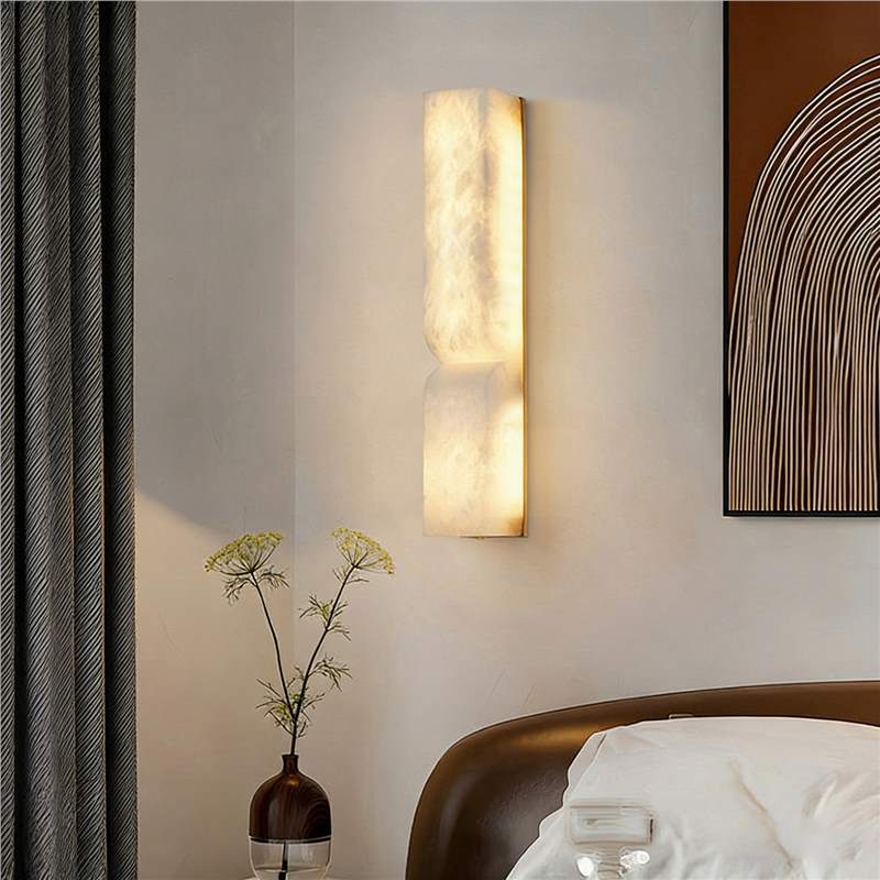 Lampe murale moderne minimaliste en marbre naturel