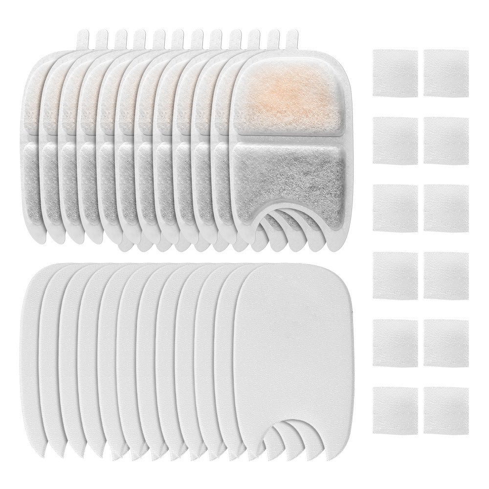 Ensemble de spatules de filtre de carbone activé pour le distributeur d'eau pour animaux de compagnie