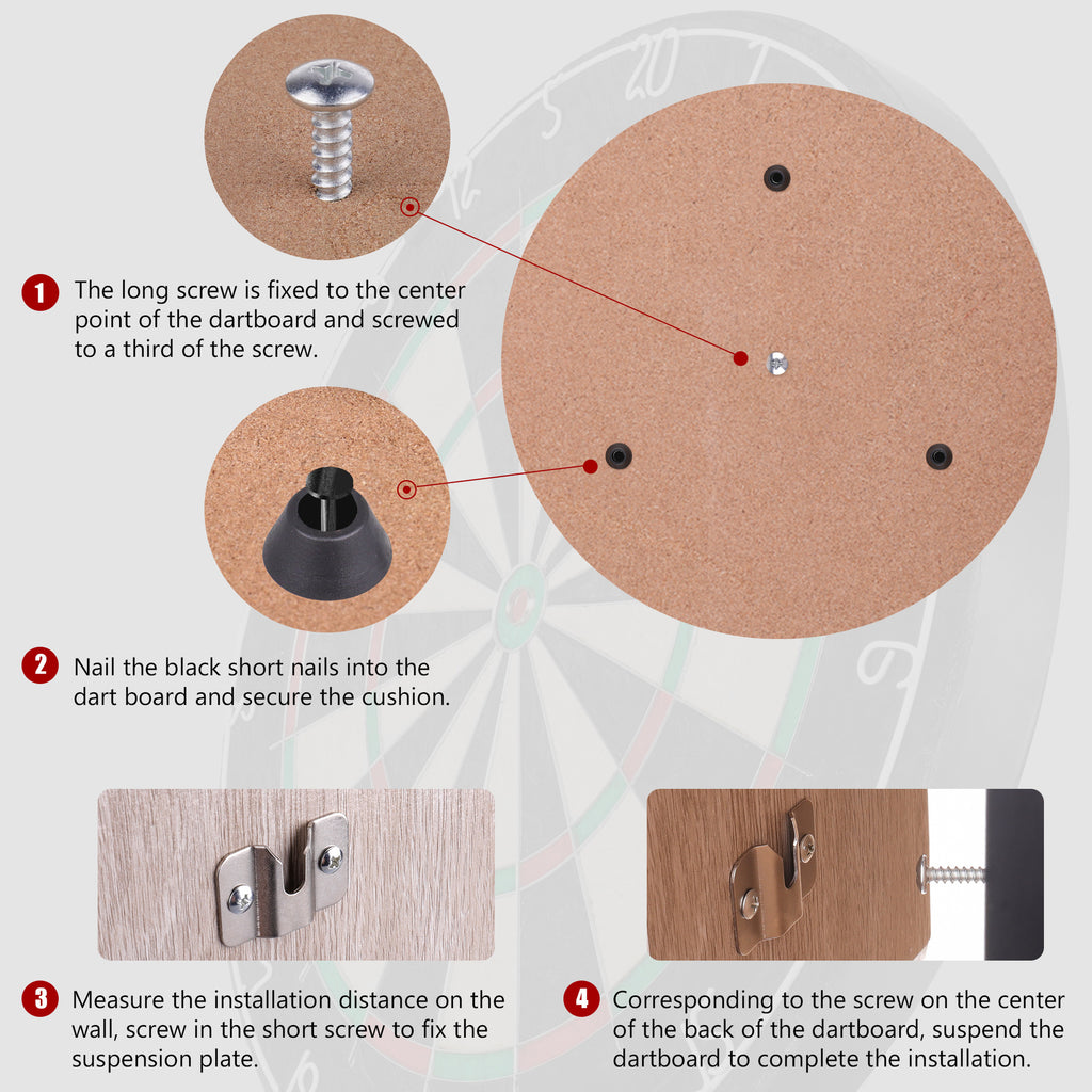 Métal Dartboard Porte-clés Hardware Crochet mural suspendu Accessoire