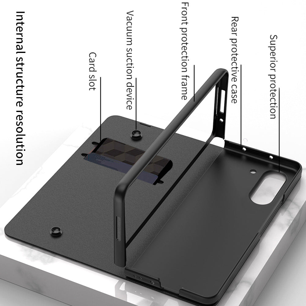 Galaxy Z Fold5 écran pliant téléphone mobile cas de téléphone Flip en verre créatif