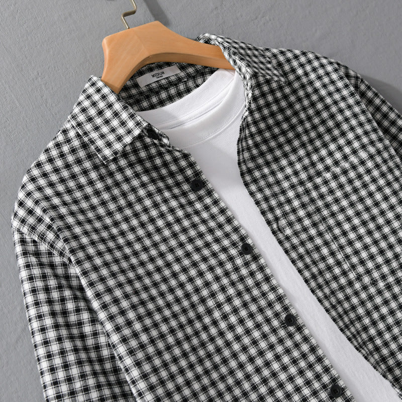 Chemise polyvalente à manches longues simple pour homme