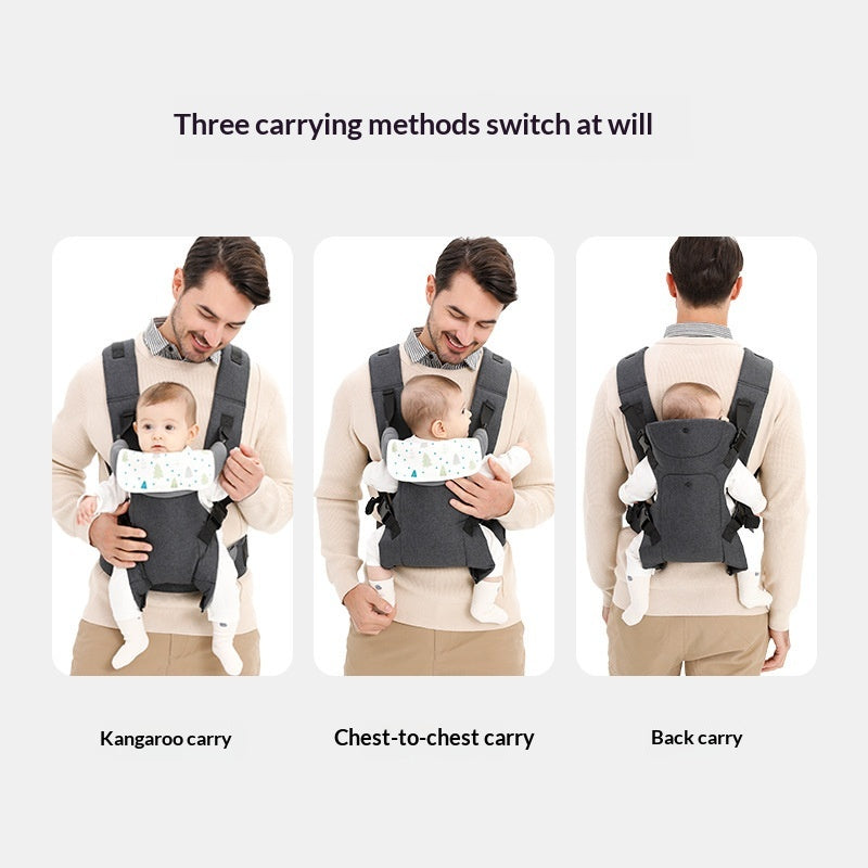 Front-facing baby stool carrier