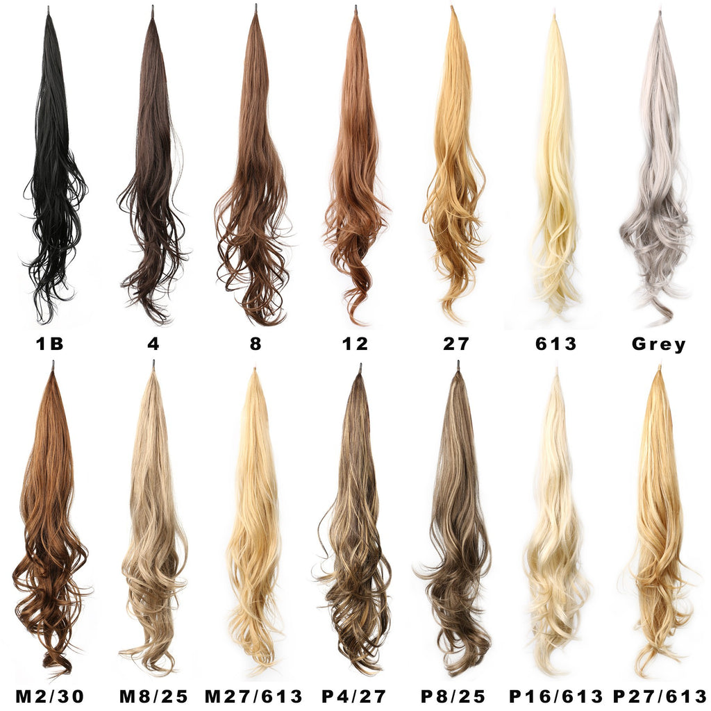 Perruque de queue de cheval haute pour femmes Winding Big Wave Long Curly Hair