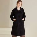 Manteau de laine double-brass - Vêtements de dessus classiques pour femmes