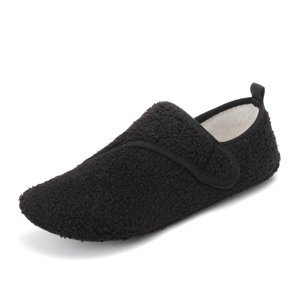 Automne Hiver Hommes et femmes Pantoufles en coton doublé de polaire