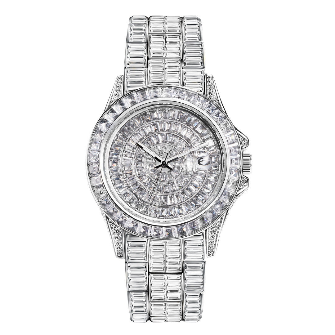 Fashion Trend Square Diamond Full Diamond Watch Haute qualité Zircon