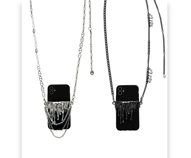 Lava Tassel Moonstone Téléphone portable Charm
