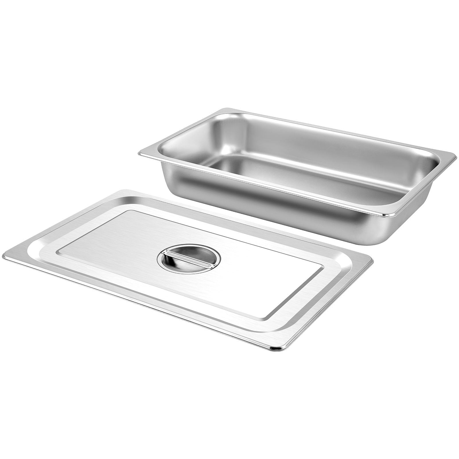 VEVOR 4 boîtes de poêles à vapeur 20,9 X 12,8 X 3,9 pouces de cuvette à vapeur profonde pleine taille 13L De