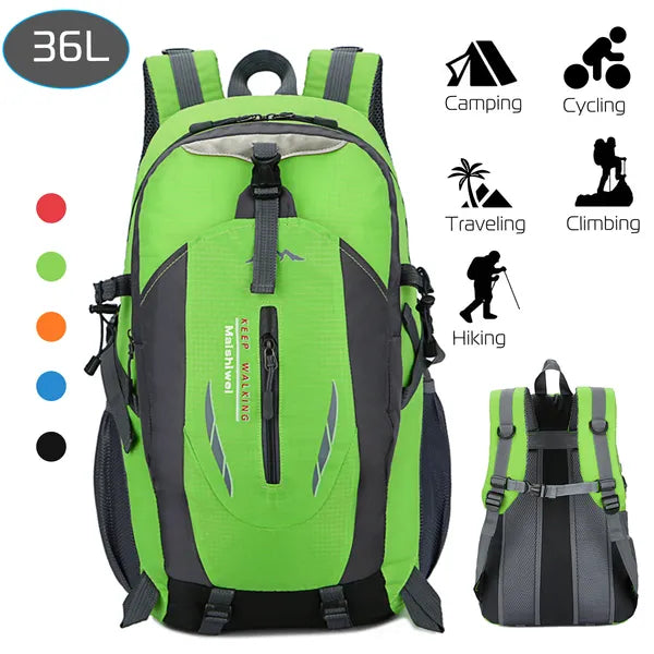 Sac à dos extérieur 36L Sac à dos étanche Knapsack de voyage pour la randonnée Camping Picnic Travel S