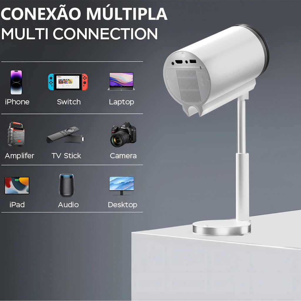 Smart X5G Projecteur Hidden PTZ Bracket Android HD Bluetooth Accueil