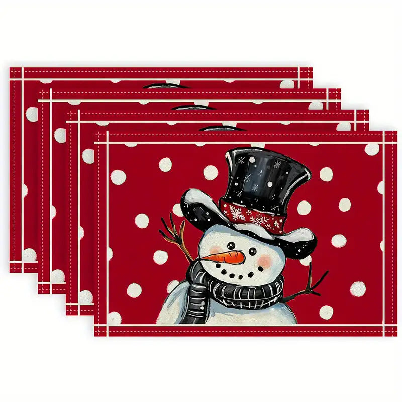 Fête de Noël Placemat Ustensiles de cuisine ménager