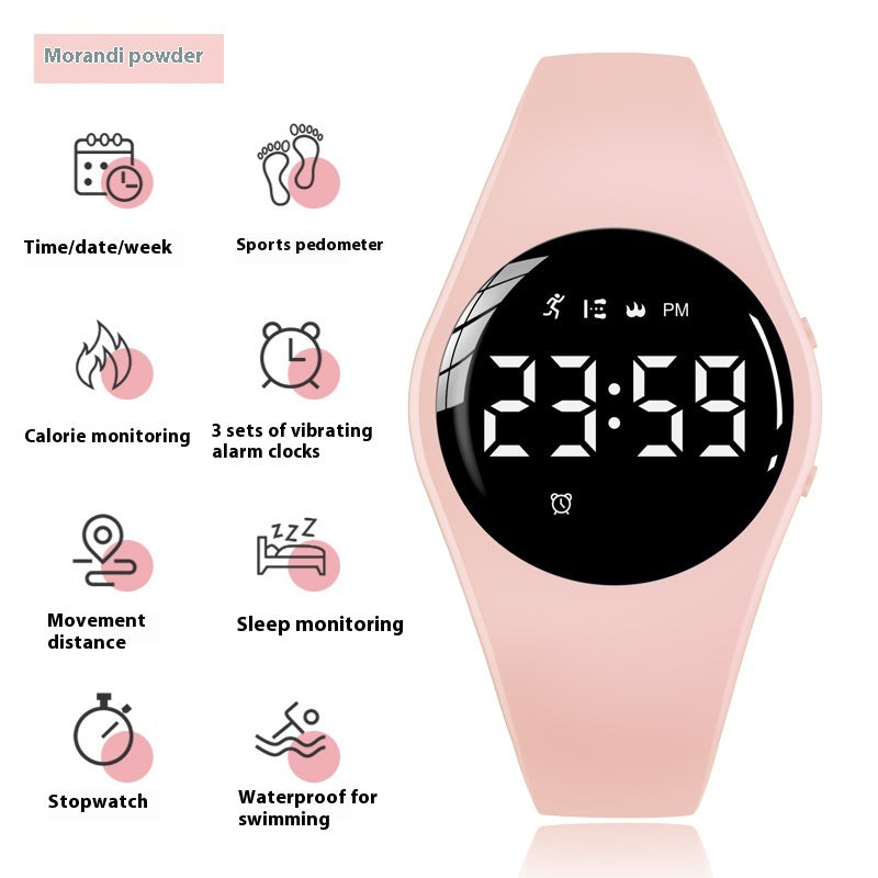 Simple Imperméable Vibration Alarm Clock Middle School Student Sports Watch