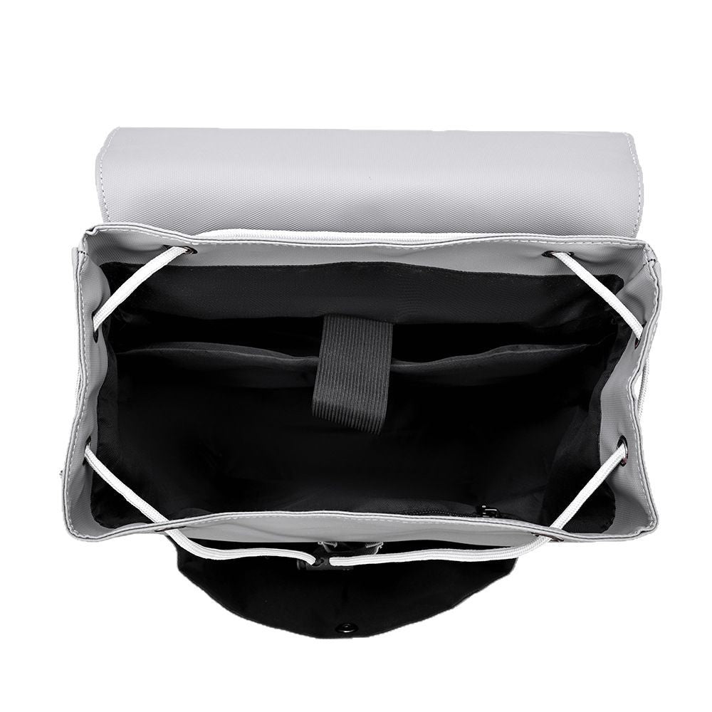 Sac à dos en cuir laminé de grande capacité pour hommes