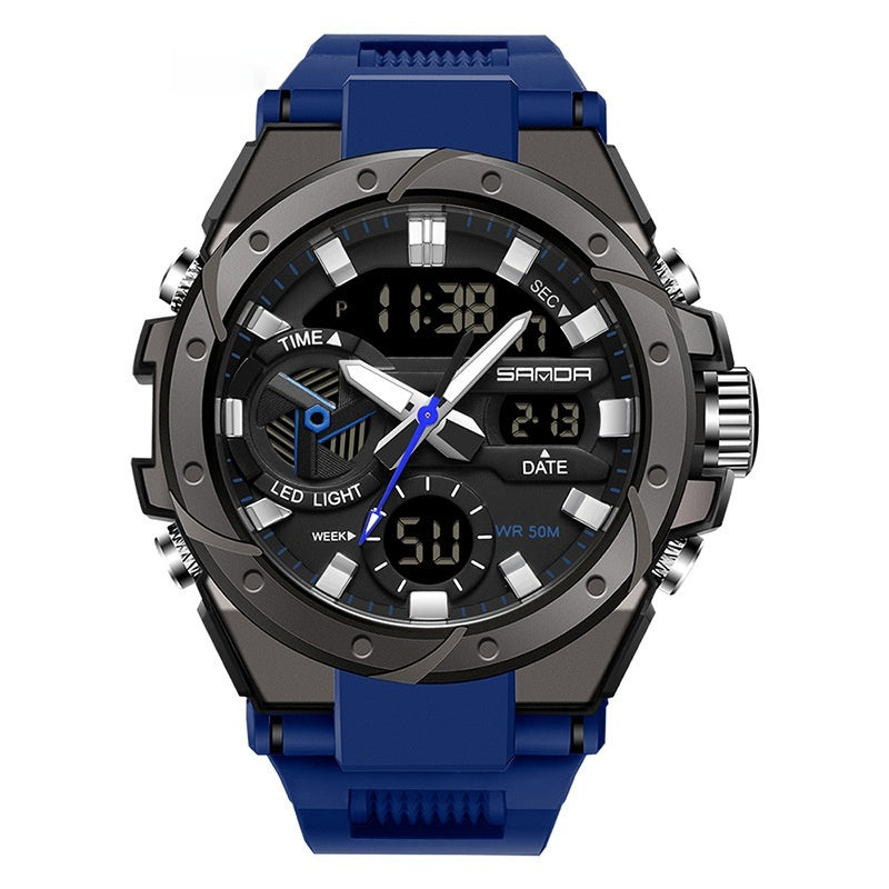 Montre électronique multifonctionnelle en extérieur lumineux étanche