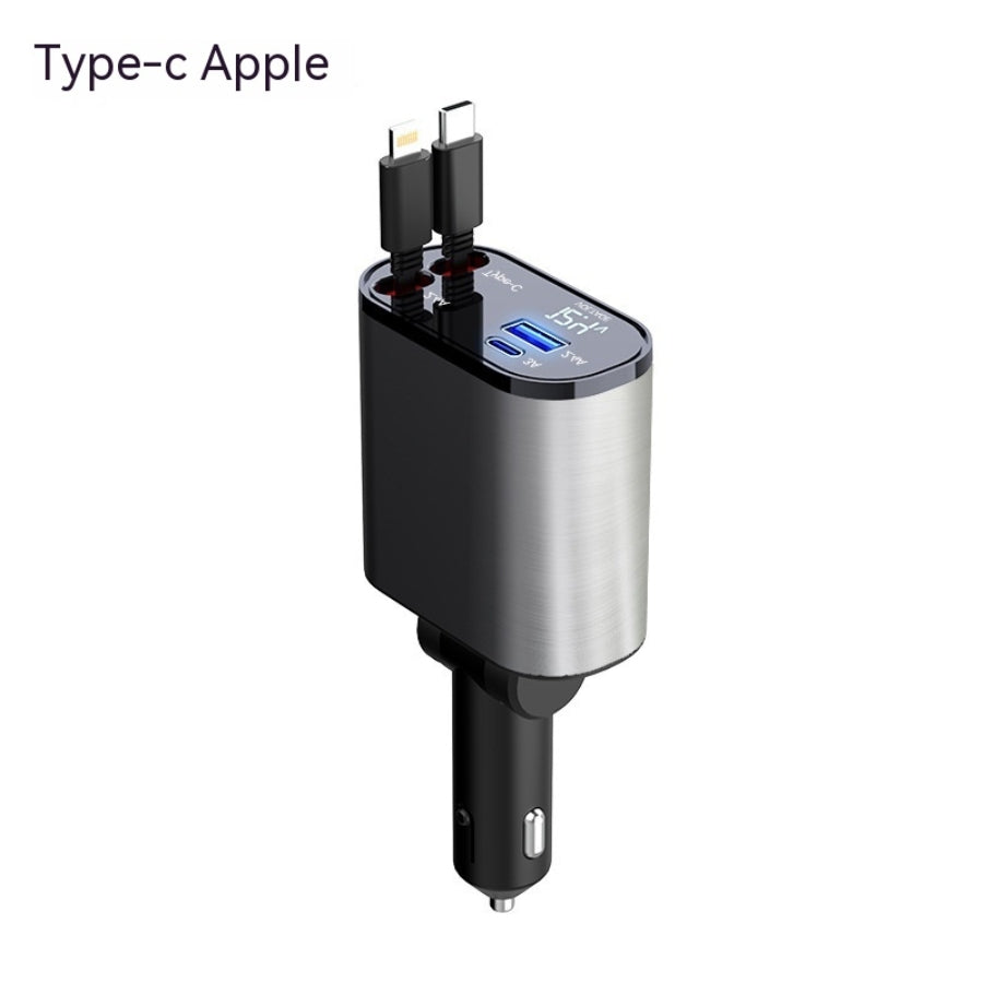 Affichage numérique Chargeur Adaptateur USB Cigarette Lighter One to Four