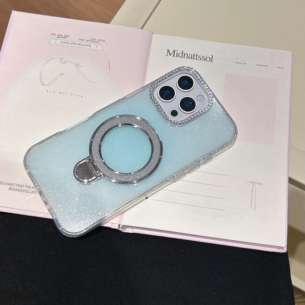 Epoxy Gradient Glitter avec des boîtiers rotatifs de téléphone mobile