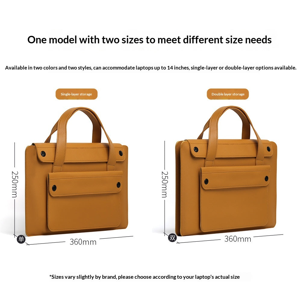 Sac à main pour ordinateur portable de style Accordéon polyvalent