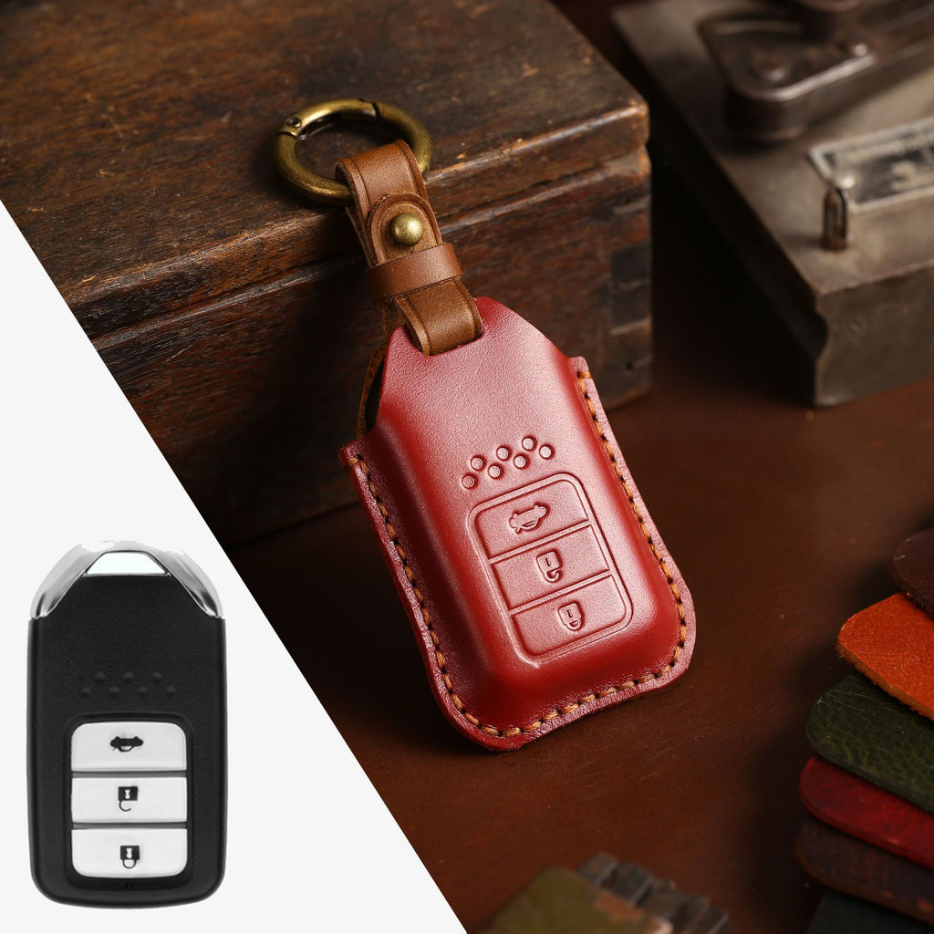 Coque de clé de voiture en cuir complet