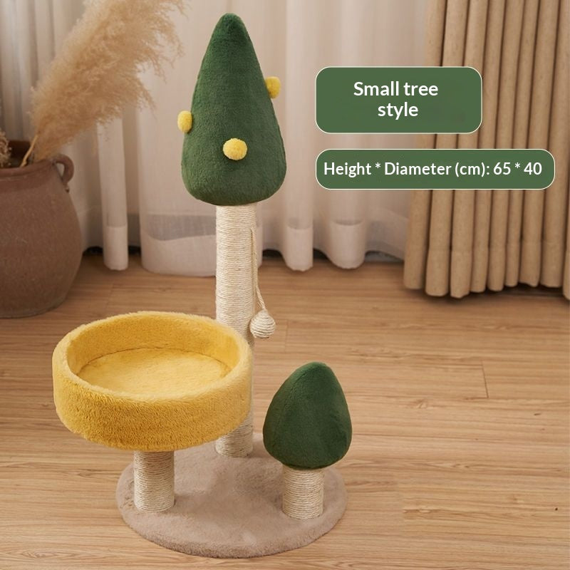 Arbre de chat tout-en-un et lit de chat