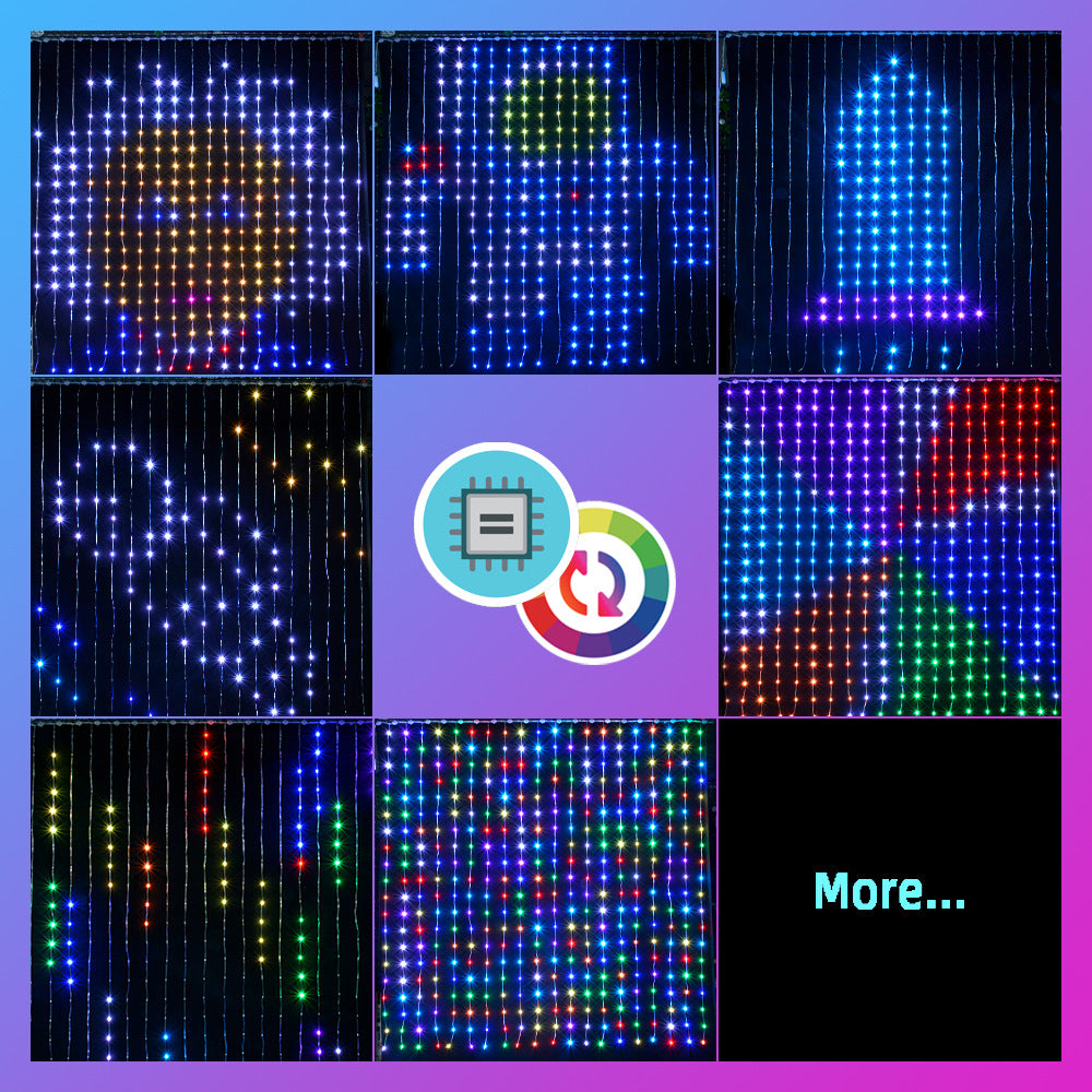 Rideau Light String LED Colorful Changing Light Strip Économie d'énergie et environnement F
