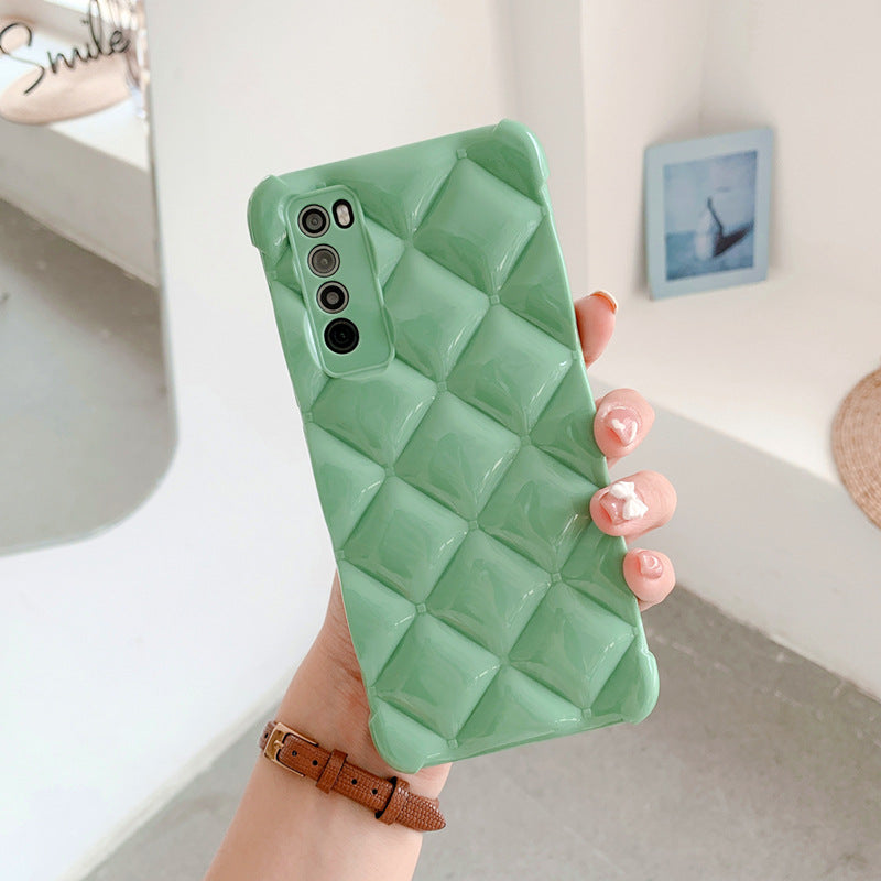 Boîtier de téléphone cellulaire diamant de silicone