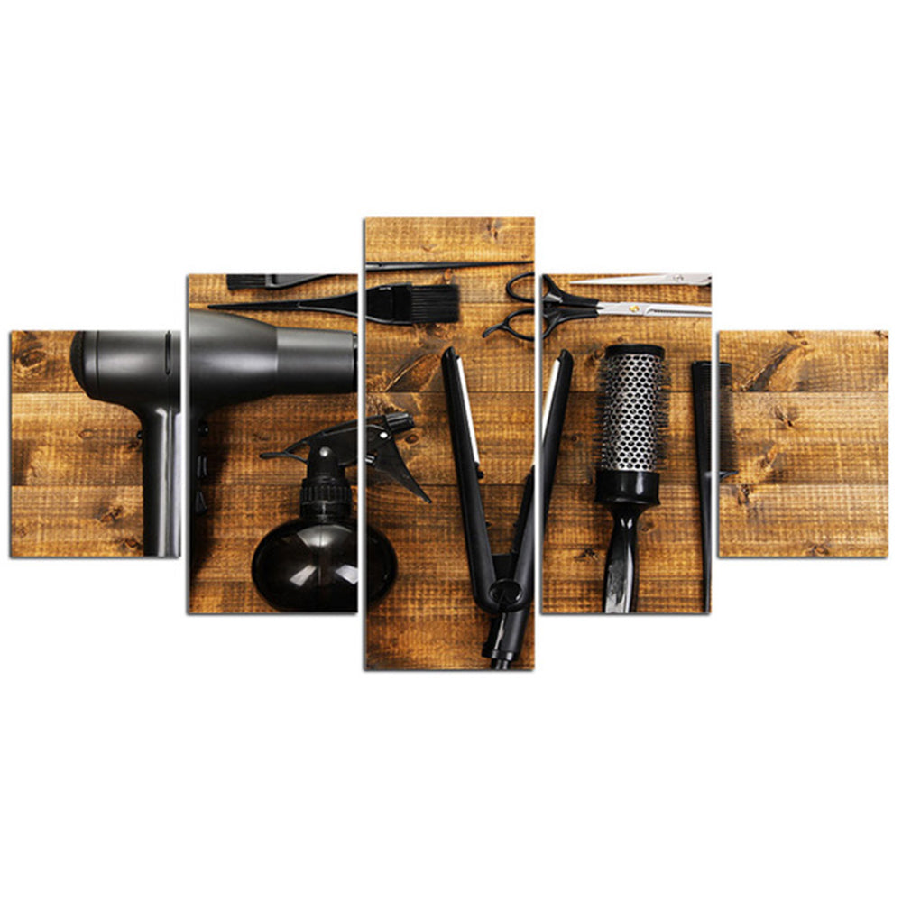 Outils de coiffure Toile Peinture Assortiment Décoration murale Poster