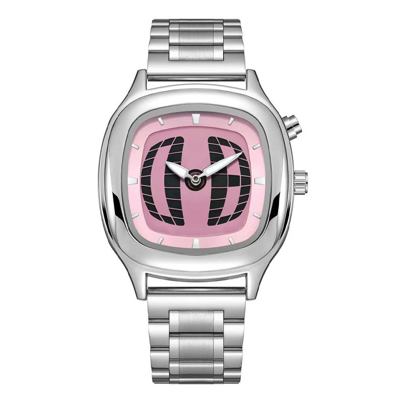 Montre d'affichage numérique de style rétro avec mains et chiffresexclusive Trendy Quartz Montre