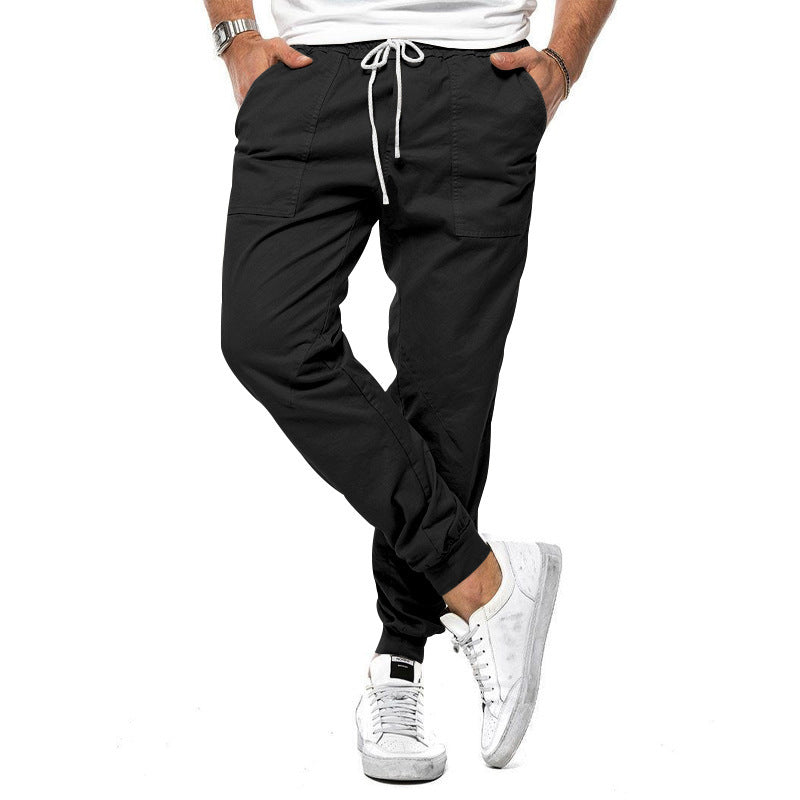Du printemps et de l'automne Pantalons occasionnels masculins sans pantalon à la cheville Casual Slim Outdoor Overall