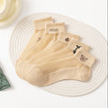 Chaussettes-Crystal Silk Short Tube-Love-1 Paire