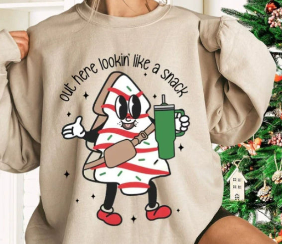 Europe and America Women's Fun Long-sleeved Animal Series Fashion Print Round Neck S