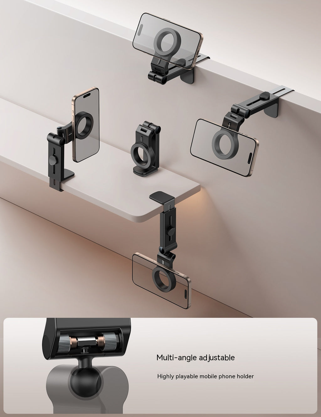 Universal Magnetic Travel Mobile Phone Holder Bureau