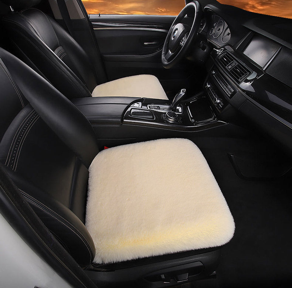 Winter Plush Car Seat Single Square Cushion