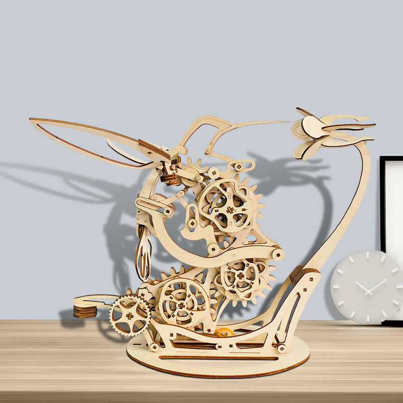 Bois mécanique dynamique Puzzle tridimensionnel Jouets éducatifs assemblés à la main Creativ