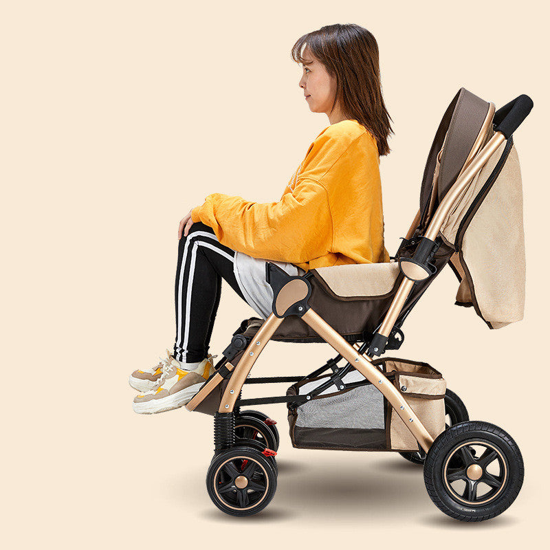 Les poussettes pour bébés sont légères et faciles à plier