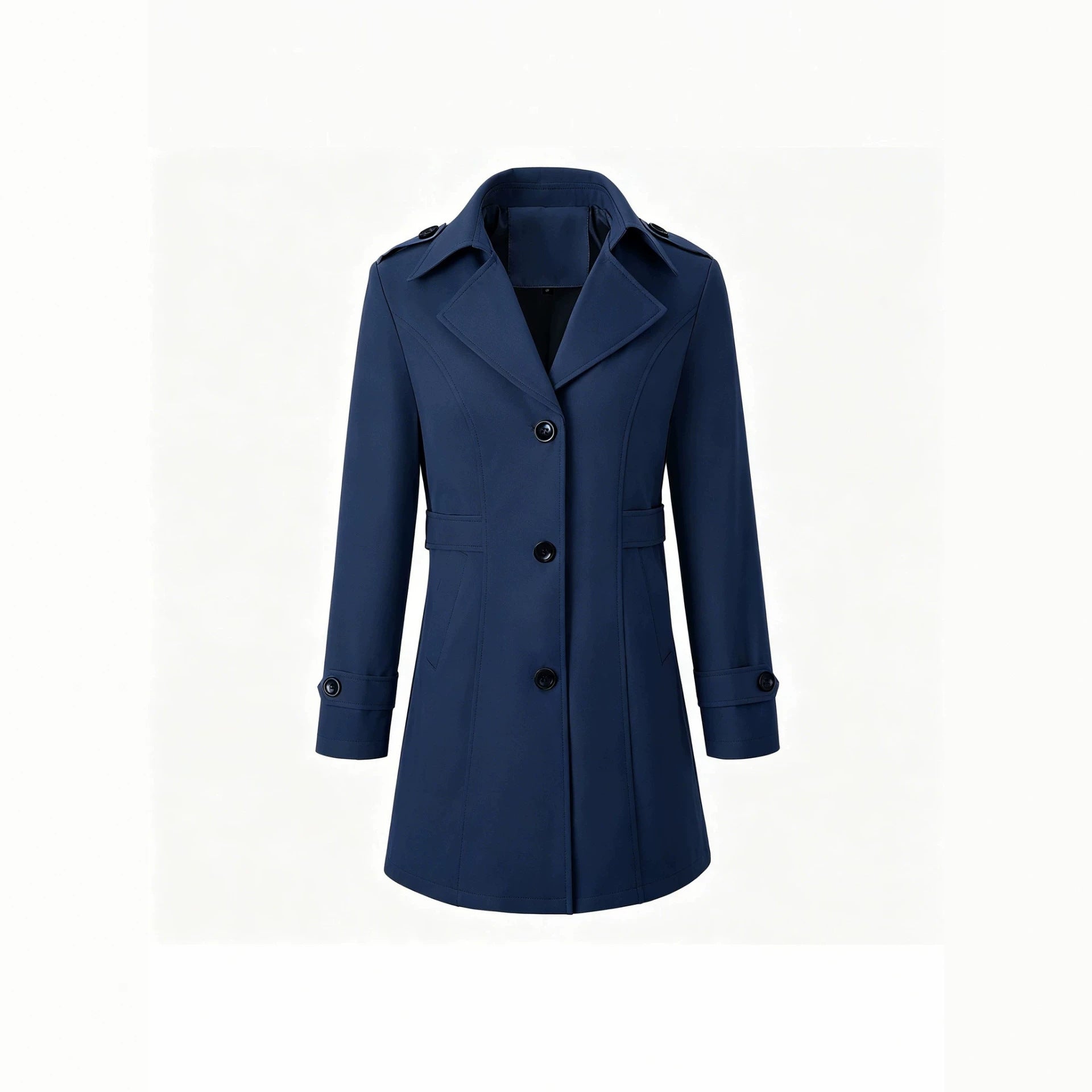 Printemps Automne Cintre à tête unique Figurine flatteur Vêtements de travail Coat