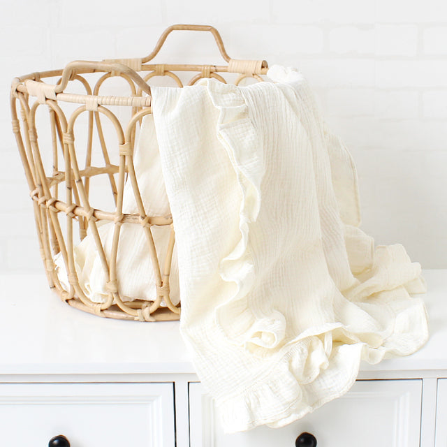 Couverture bébé Ver Ruffle Nouveau-né